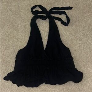 Black Halter Top